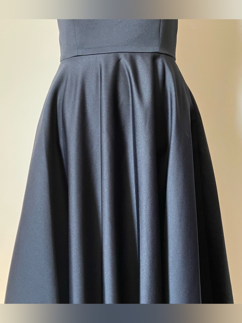 Jay Godfrey Black Pettigrew Strapless A-line Midi Dress size 4 - Picture 9 of 13